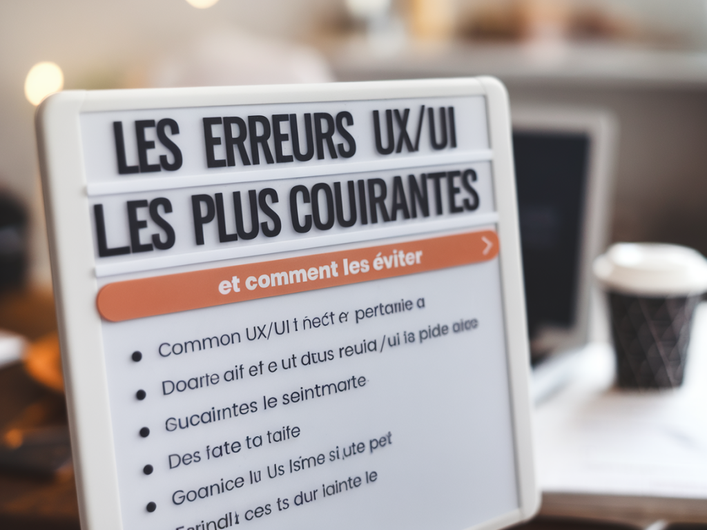 Les erreurs UX/ui les plus courantes et comment les éviter